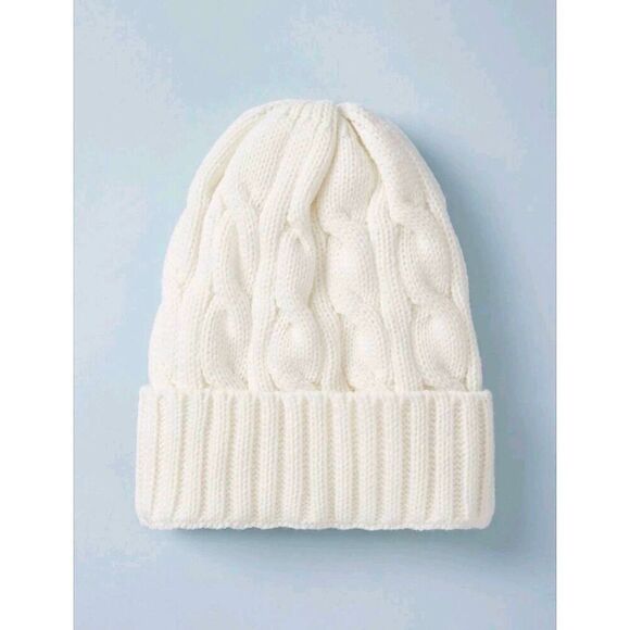2/$30 Ladies White Knit Beanie Hat - Picture 6 of 9